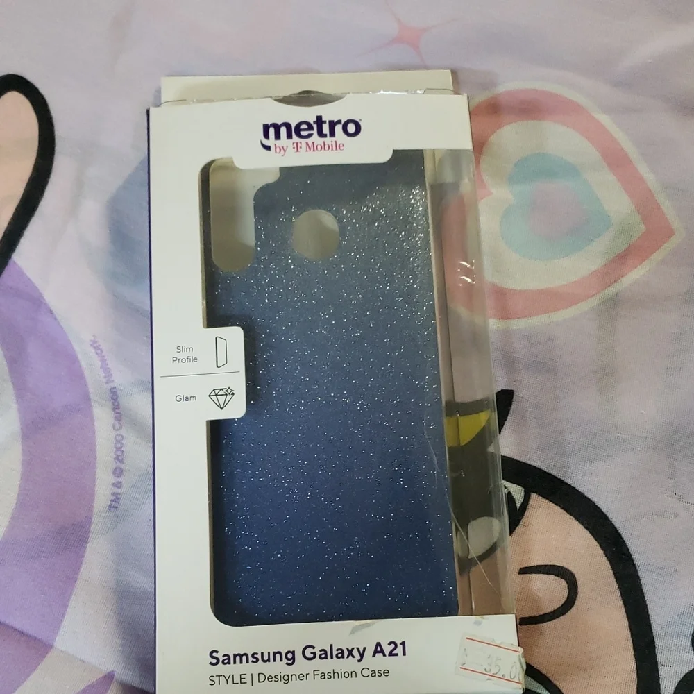 Samsung Galaxy A21 Sparkling Blue Case